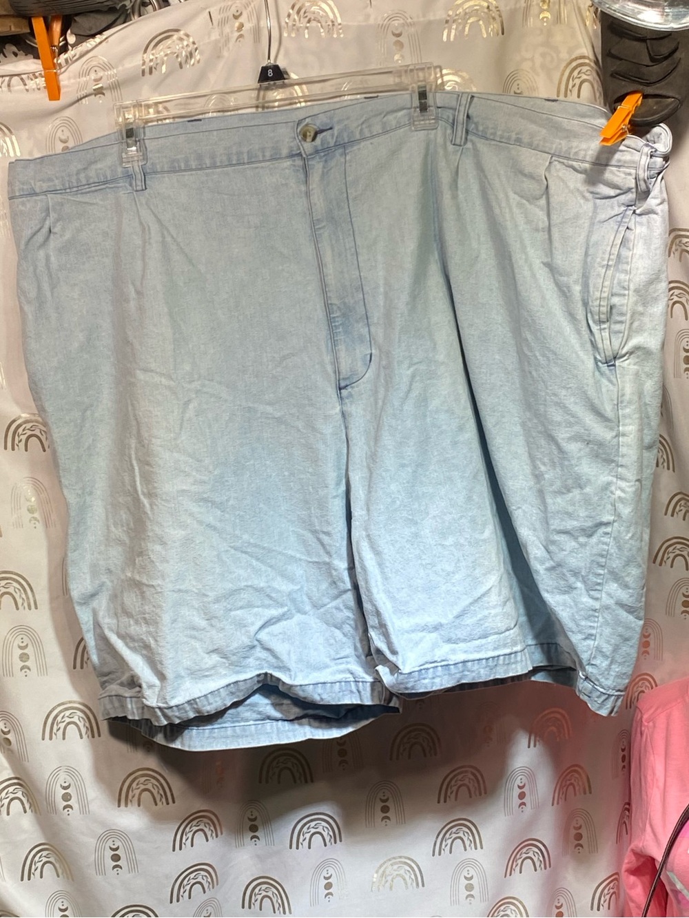 Izod Light Blue Cotton Jean Shorts